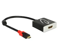 DELOCK USB Kabel C -> HDMI A StBu 4K 0.20m schwarz