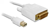 Delock Kabel Mini-DisplayPort - DVI-D, 2 m - Kabeltyp: Anschlusskabel - Videoanschluss Seite A: Mini-DisplayPort - Videoanschluss Seite B: DVI-D - Detailfarbe: Weiss - Kabellänge: 2 m - HDMI Standard: Keine Angabe