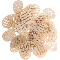 Rico Design Streudeko Ostereier 48 Stück, Nature - Verpackungseinheit: 48 Stück - Material: Holz - Detailfarbe: Nature - Produkttyp: Streudeko