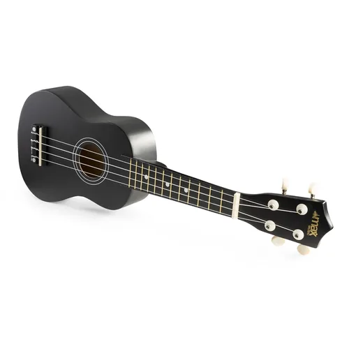 MAX Ukulele UKEY Set Soprano Schwarz 21 Zoll - 