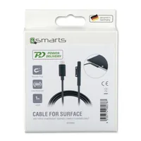 4smarts Ladekabel Micorosft Surface Connect zu USB Typ-C 5A 1m black