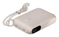 Belkin Powerbank BoostCharge 10000 mAh - Akkutyp: Lithium-Ion (Li-Ion) - Akkukapazität: 10000 mAh - Detailfarbe: Beige - USB Ladeanschluss (Output): 2 - USB-C PD: Ja - Max. Output USB-C PowerDelivery: 20 W