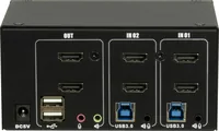 Inter-Tech IPC KVM Switch AC-22HUS HDMI, 4K60Hz