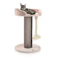 CanadianCat Kratzbaum Lounge Ontario 1, Beige - Höhe: 100 cm - Anzahl Liegeplätze: 1 × - Detailfarbe: Beige - Tierart: Katze - Produkttyp: Kratzbaum