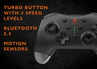 Deltaco Gaming GAM-183 Gaming Controller Black Bluetooth/USB Joystick + engine control lever Nintendo Switch