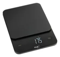 TFA Dostmann Küchenwaage Brownie Schwarz - Bedienungsart: Elektronisch - Messschritte: 1 g - Tara-Zuwiegefunktion: Ja - Detailfarbe: Schwarz - Gewicht Max.: 5 kg - Material: Kunststoff