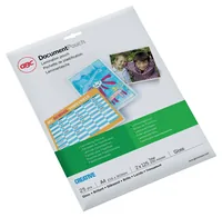 GBC Laminierfolie Document A4, 125 mic, 25 Stück, glänzend - Mediengewicht: 125 µm - Folien Anwendungsbereich: Kaltlamination - Heisslamination - Folien Effekt: Glänzend - Verpackungseinheit: 25 Stück - Papierformat: A4 - Zubehörtyp: Laminierfolie