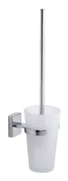 tesa Toilettenbürste Klaam Silber - Aufhängevorrichtung: Nein - Detailfarbe: Silber - Material: Glas - Metall
