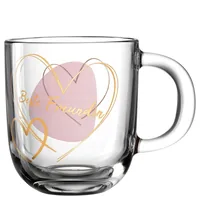 Leonardo Kaffeetasse Emozione – Beste Freundin 400 ml, 1 Stück - Material: Kalk-Natron-Glas - Tassen Typ: Kaffeetasse - Ausstattung: Henkel - Detailfarbe: Transparent - Verpackungseinheit: 1 Stück - Volumen: 400 ml