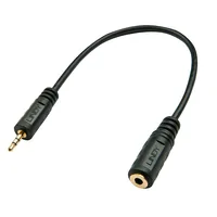 LINDY Audioadapter 2.5mm Stecker an 3.5mm Kupplung 0,2m
