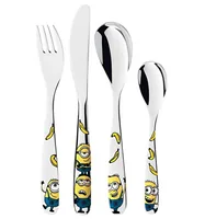 WMF 1286076040 Minions Kinderbesteck Set 4-teilig