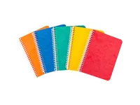 NOVOOO Spiralheft ass. 7.6×10.1cm 729775 kariert, 4mm, 70g 48 Blatt