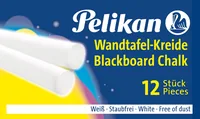 Pelikan Wandtafelkreide 755/12, 12-teilig, Weiss - Anwender: Erwachsene - Schule - Set: Ja - Detailfarbe: Weiss - Eigenschaft-Stift: Auswaschbar - Farbstifte & Wachsmalstifte-Art: Wandtafelkreide