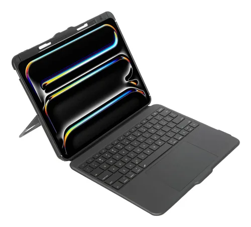 TARGUS Versavu - Tastatur und Folio mit Trackpad - kabellos - Bluetooth 5.0 - QWERTY - GB - Schwarz