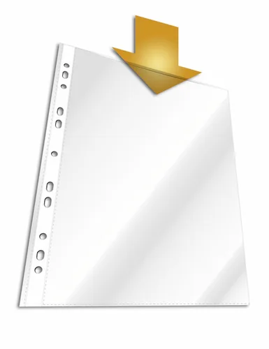 DURABLE Zeigetasche A4 10 x Transparent - Typ: Zeigetasche - Ausstattung: Oben offen - Dokumentenecht - Universallochung - Detailfarbe: Transparent - Material: Polypropylen (PP)