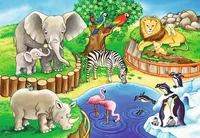 Ravensburger Puzzle Tiere im Zoo - Motiv: Tiere - Altersempfehlung ab: 3 Jahren - Tiefe: 26 cm - Eigenschaften: Keine Eigenschaft - Zertifikate: Keine Zertifizierung - Breite: 18 cm