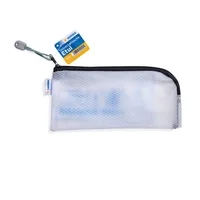 HERMA Etui Mesh Bag 23 x 11 cm, Schwarz/Weiss - Breite: 23 cm - 11 cm - Gefüllt: Nein - Etui-Art: Etui - Material: EVA - Detailfarbe: Weiss - Schwarz