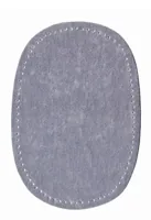 Prym Applikation 8 x 10.5 Lederimitat, Grau, 2 Stück - Produkttyp: Applikation - Detailfarbe: Grau