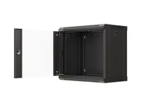 Lanberg WF03-5309-10B rack cabinet 9U Wall mounted rack Black