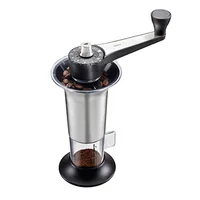 GEFU Kaffeemühle Lorenzo Silber - Detailfarbe: Silber - Ausstattung: Manuelle Mühle - Einstellbare Tassenfüllmenge - Mahlwerk: Kegelmahlwerk - Keramik - Fassungsvermögen: 40 g