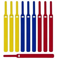 LTC Klettkabelbinder Basic10er Set zum Bündeln Ordnen Mix