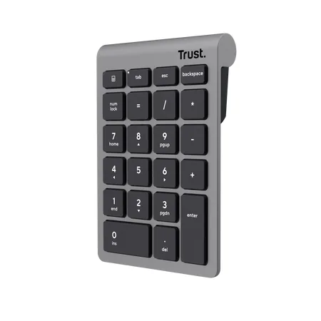 Trust Xalas tastierino numerico Laptop/PC RF Wireless Argento