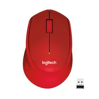 Logitech Wireless Mouse M330 silent plus red retail