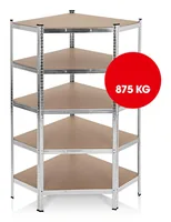 EASYmaxx Schwerlastregal 180 x 90 x 90 cm - Produkttyp: Regal - Tiefe: 40 cm - Anzahl Tablare: 5 - Traglast pro Tablar: 175 kg - Breite: 90 cm - Material: Metall