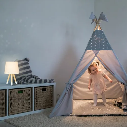 relaxdays Tischlampe Sterne Hellbraun - Leuchten Kategorie: Tischleuchte - Lichtfarbe: Je nach Leuchtmittel - Dimmbar: nicht dimmbar - Gesamtleistung: 40 W - Lampensockel: LED - Leuchtenfarbe: Hellbraun
