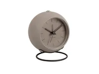 KARLSSON Klassischer Wecker Globe Grau - Funktionen: Alarm - Ausstattung: Zeit - Displaytyp: Analog - Detailfarbe: Grau - Funksignal: Nein - Betriebsart: Batteriebetrieb