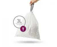 Simplehuman Müllbeutel T 3 Liter, 40 Stück - Parfümiert: Nein - Volumen: 3 l - Trageriemen: Ja - Material: Kunststoff