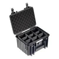 B&W Outdoor Case Type 2000 schwarz mit Facheinteilung