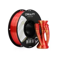 Creality Filament PLA Silk Gold/Rot, 1.75 mm, 1 kg - Material: PLA (Polylactid Acid) - Detailfarbe: Rot - Gold - Gewicht: 1 kg - Durchmesser: 1.75 mm - Materialeigenschaften: Silk
