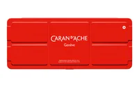 CARAN D'ACHE Deckfarbe Gouache 1000.308 7 Farben Deckweiss, Pinsel