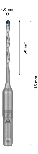 Expert Hammerbohrer SDS-plus-7X, Ø 4mm