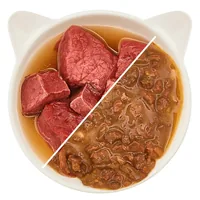 WOW Nassfutter Rind in Sauce, 85 g - Tierbedürfnis: Kein besonderes Bedürfnis - Geschmacksrichtung: Rind - Zertifikate: Keine Zertifizierung - Fleischsorte: Rind - Futtereigenschaft: Getreidefrei - Ohne künstliche Zusätze - Hoher Fleischanteil - Ohne Zuck