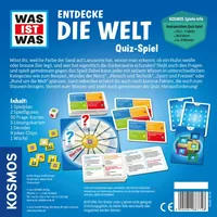Kosmos Familienspiel Was ist Was: Entdecke die Welt - Sprache: Deutsch - Kategorie: Kooperationsspiel - Quiz- & Wissensspiel - Altersempfehlung ab: 8 Jahren - Spieldauer: 20 min - Min. Anzahl Spieler: 1 - Max. Anzahl Spieler: 4