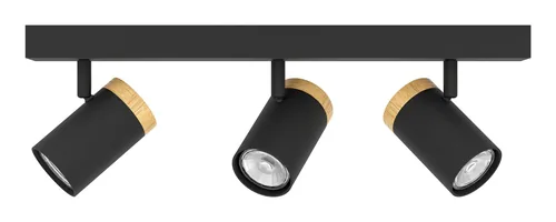 EGLO Leuchten Balkenspot CARTAGENA GU10 3 x 4.5W - Leuchten Kategorie: Spot - Betriebsart: Netzbetrieb - Lampensockel: GU10 - Farbtemperatur Kelvin: 3000 K - Gesamtleistung: 13.5 W - Farbwiedergabeindex CRI: 0