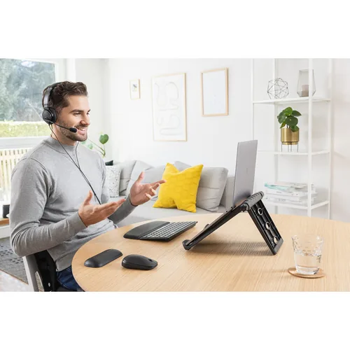 KENSINGTON ErgoSoft Wrist Rest For Slim Compact Keyboards Black