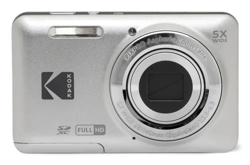 Kodak Fotokamera PixPro FZ55 – Silber - Bildsensortyp: CMOS - Bildsensor Auflösung: 16 Megapixel - Widerstandsfähigkeit: Keine Angabe - Speicherkartentyp: SD - SDHC UHS-II - SDXC UHS-II - Bauform Kamera: Kompakt - GPS: Nein