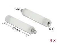 DELOCK Abstandshalter M 5 x M 4,Sechskant,InnenAußen 50 mm