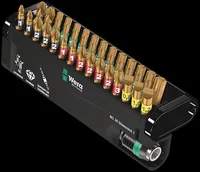 Wera Bit-Set Bit-Check 30 Diamond 1, 30-teilig - Set: Ja - Bit-Typ: Philips - Pozidriv - Torx - Innensechskant - Schlitz - Aussensechskant - Grösse: Diverse