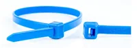 WKK 11032671 serre-câbles Attache de câble détachable Plastique, Polyamide Bleu 100 pièce(s)