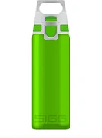 Sigg Trinkflasche Total Color One 0.6 l, Green - Material: Tritan - Nachhaltigkeit: Nicht angegeben - Spülmaschinenfest: Ja - Farbe: Grün - Für Kinder: Ja - Verschlusstyp: Knopfdruck