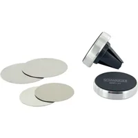 Schwaiger SET Magnethalterungen, 6-teilig, Aluminium silber