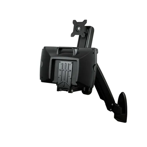 STARTECH.COM Wandmontage Sitz-/ Steh Workstation - 1 Monitor bis zu 60,96cm 24Zoll - VESA - Hhenverstellbarer Ergonomischer
