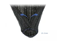 Delock Kabelschlauch 5mx9mm selbstschliessend Schwarz - Detailfarbe: Schwarz - Produkttyp: Kabelschlauch - Ausstattung Kabelmanagement: Zuschneidbar - Breite: 9 mm - Länge: 5 m - Material: Polyester