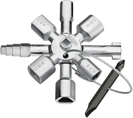 Knipex Schaltschrankschlüssel TwinKey - Set: Nein - Werkzeugtyp: Schaltschrankschlüssel - Grösse: Diverse