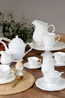 Chic Antique Eierbecher Provence, Weiss - Material: Porzellan - Detailfarbe: Weiss - Spülmaschinenfest: Nein
