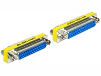 Delock Gender Changer DB25 f - f - Kabeltyp: Adapter - Datenanschluss Seite A: DB-25 Buchse - Übertragungsart: Seriell - Datenanschluss Seite B: DB-25 Buchse - Winkelstecker: Nein